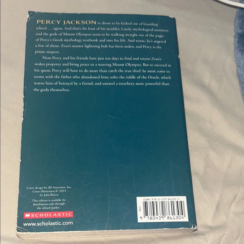 Scholastic Green and Brown Percy Jackson Book - Picture 2 of 2